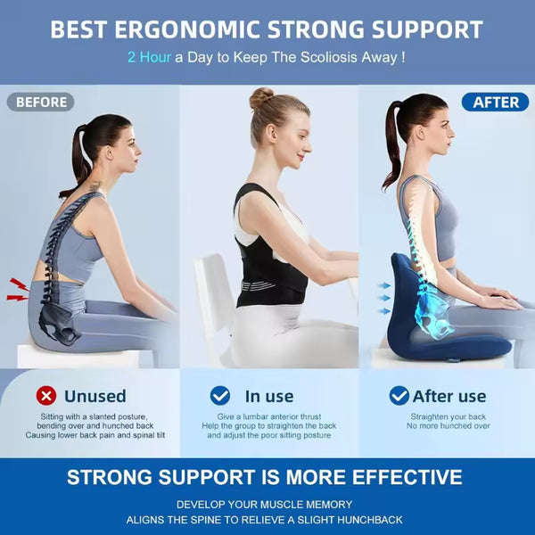 Posture Support Belt Adjustable Back Support Belt